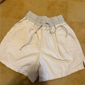 Fabletics Light Gray Athletic Shorts